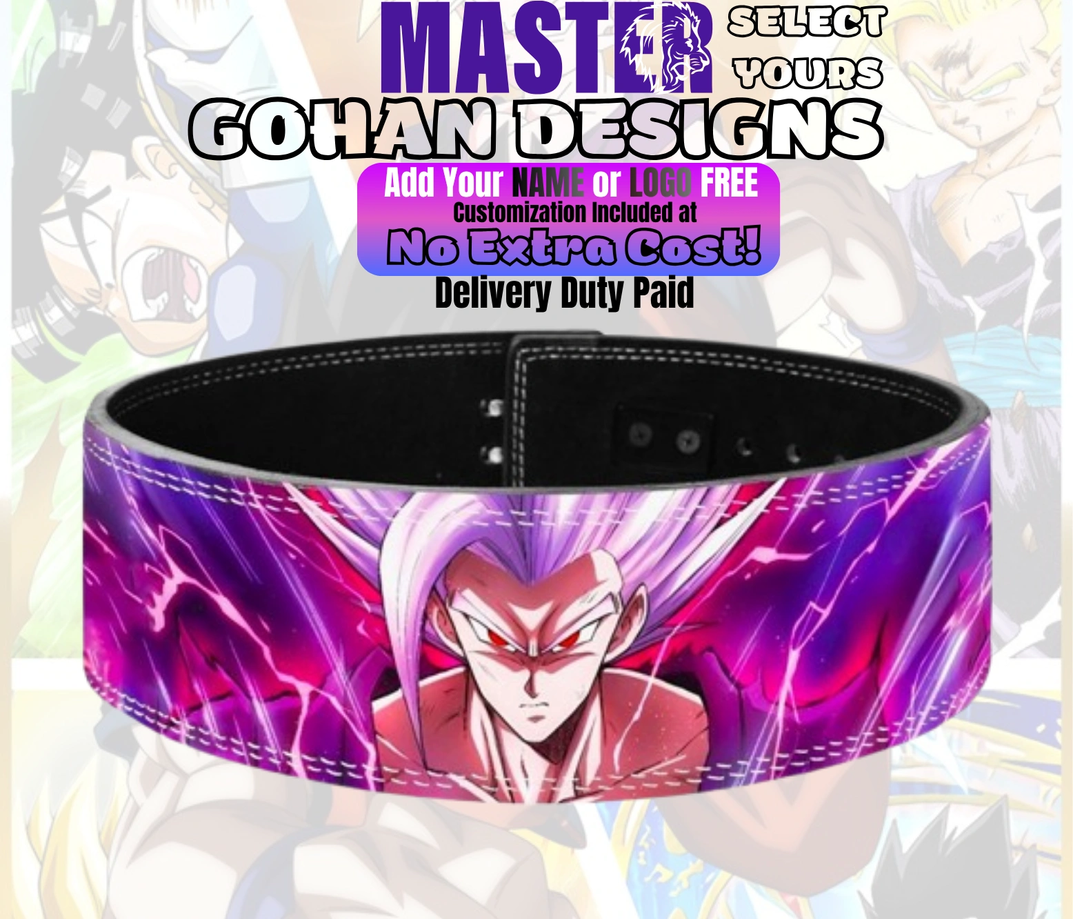 Gohan Anime Lever Belt Gohan Anime Lever Belt